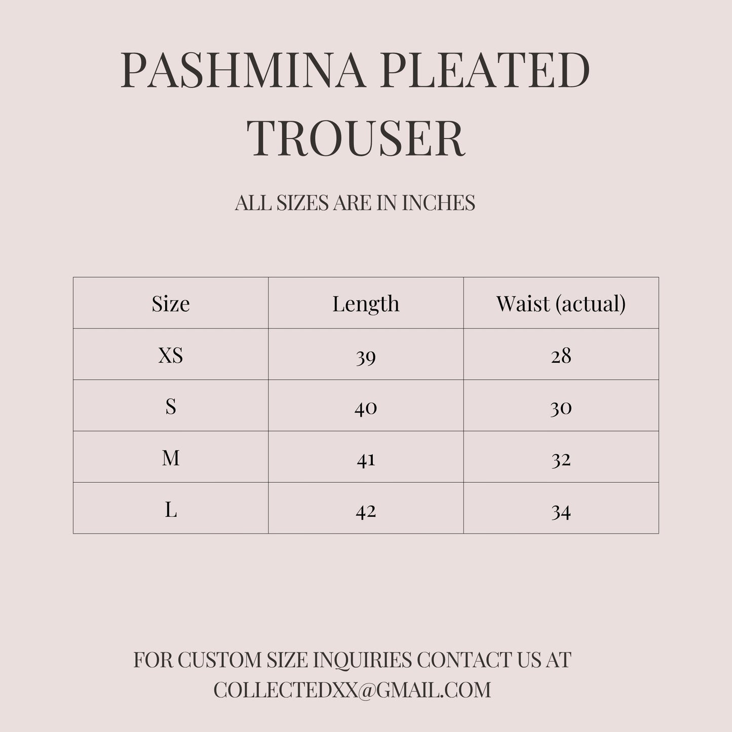 Pashmina Pleated Trouser