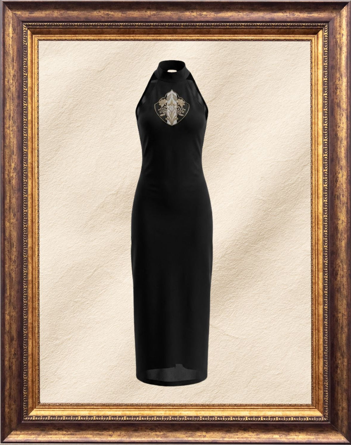 Jharoka Halter Neck Dress