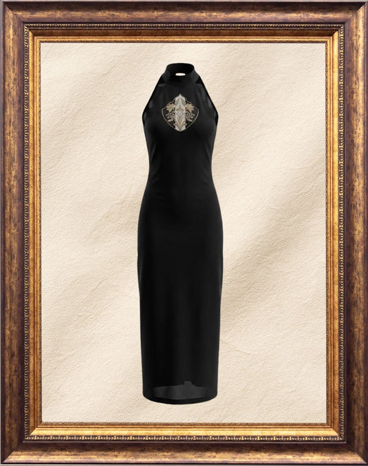 Jharoka Halter Neck Dress