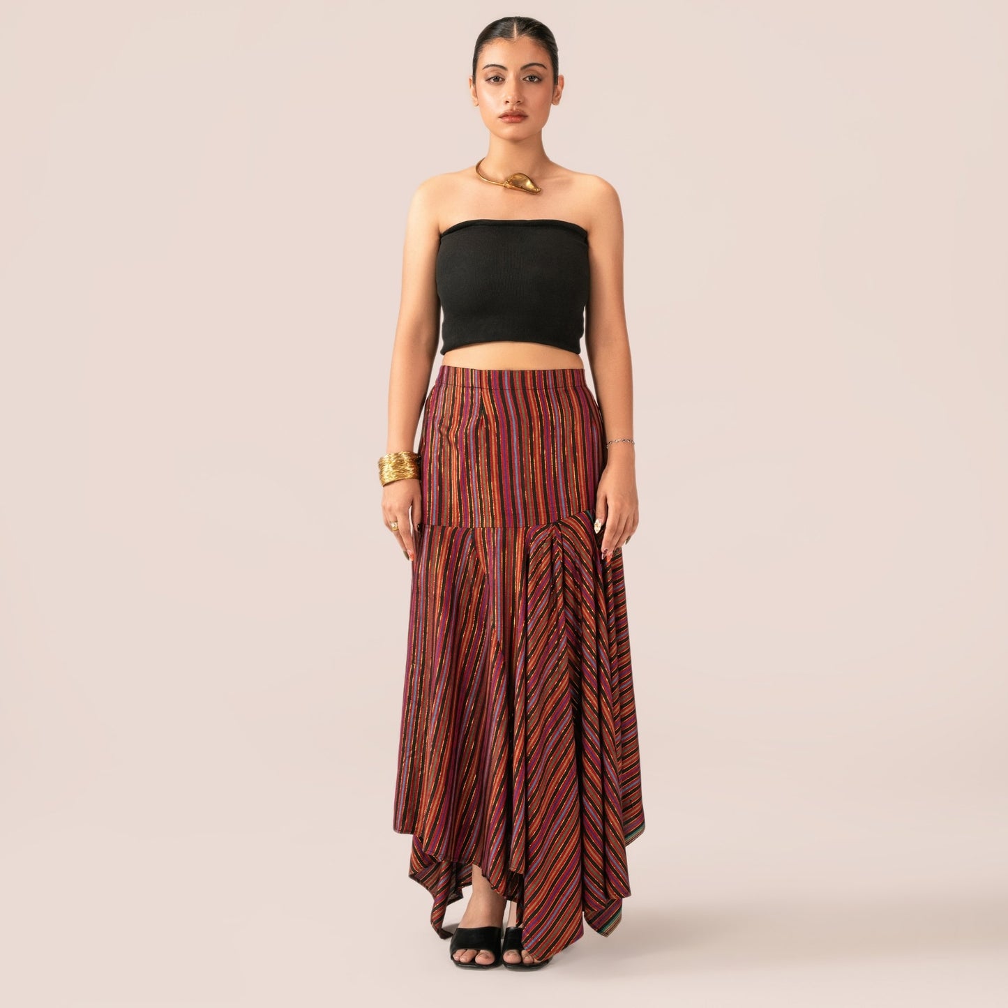 Multi-Panel Dhoti Skirt