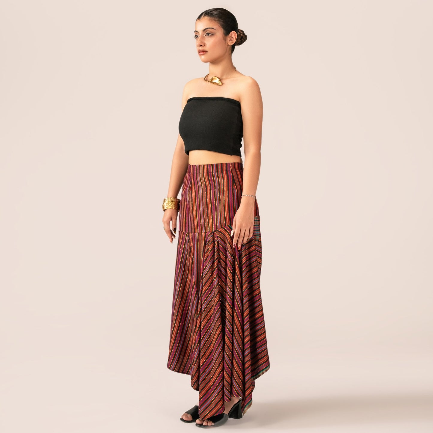 Multi-Panel Dhoti Skirt