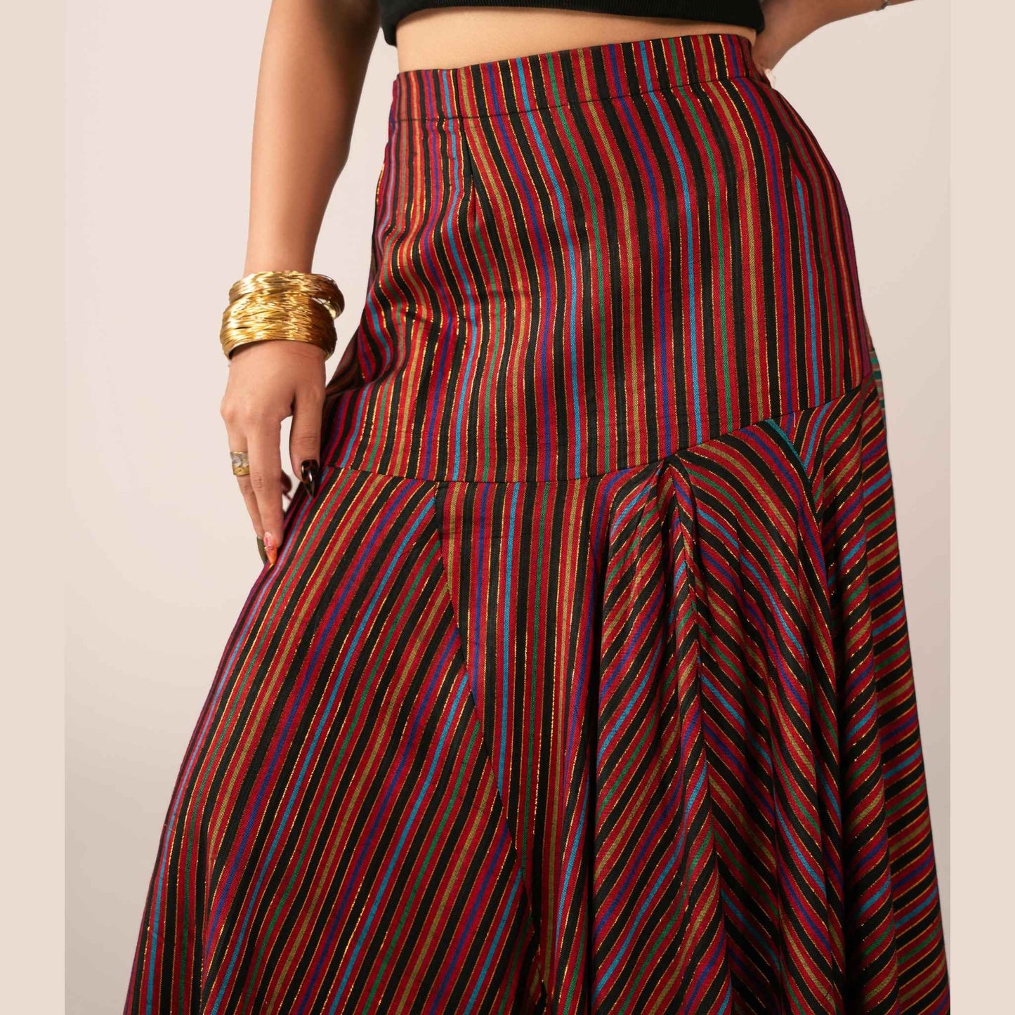 Multi-Panel Dhoti Skirt
