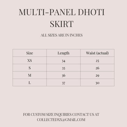 Multi-Panel Dhoti Skirt