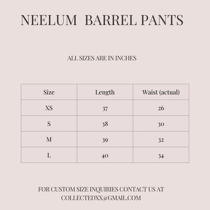 Neelum Barrel Fit Pants