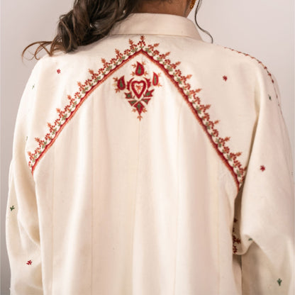 Neelum Embroidered Panel Shirt