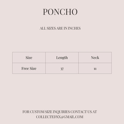 Lace Tassel Poncho