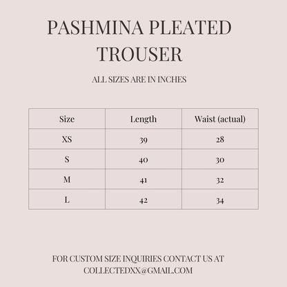 Pashmina Pleated Trouser